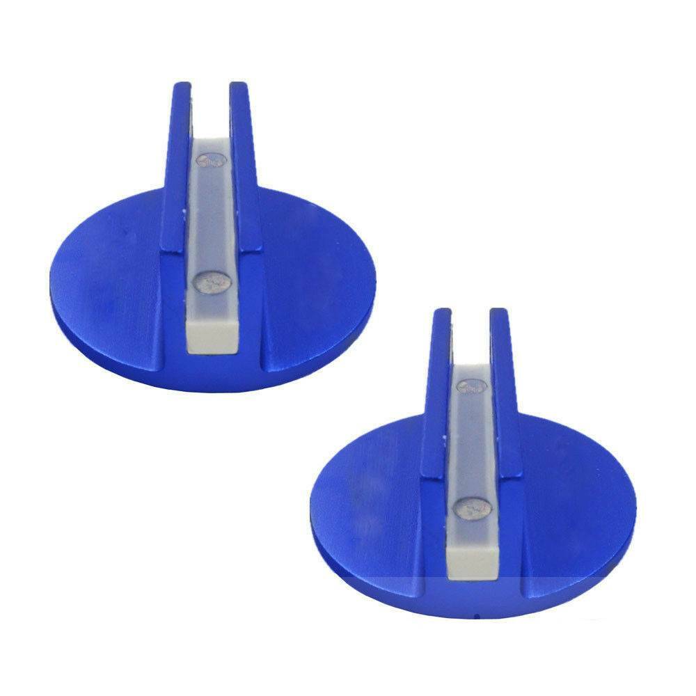 2Pcs Blue Slotted Magnetic Jack Pad Pinch Weld Rail Adapter