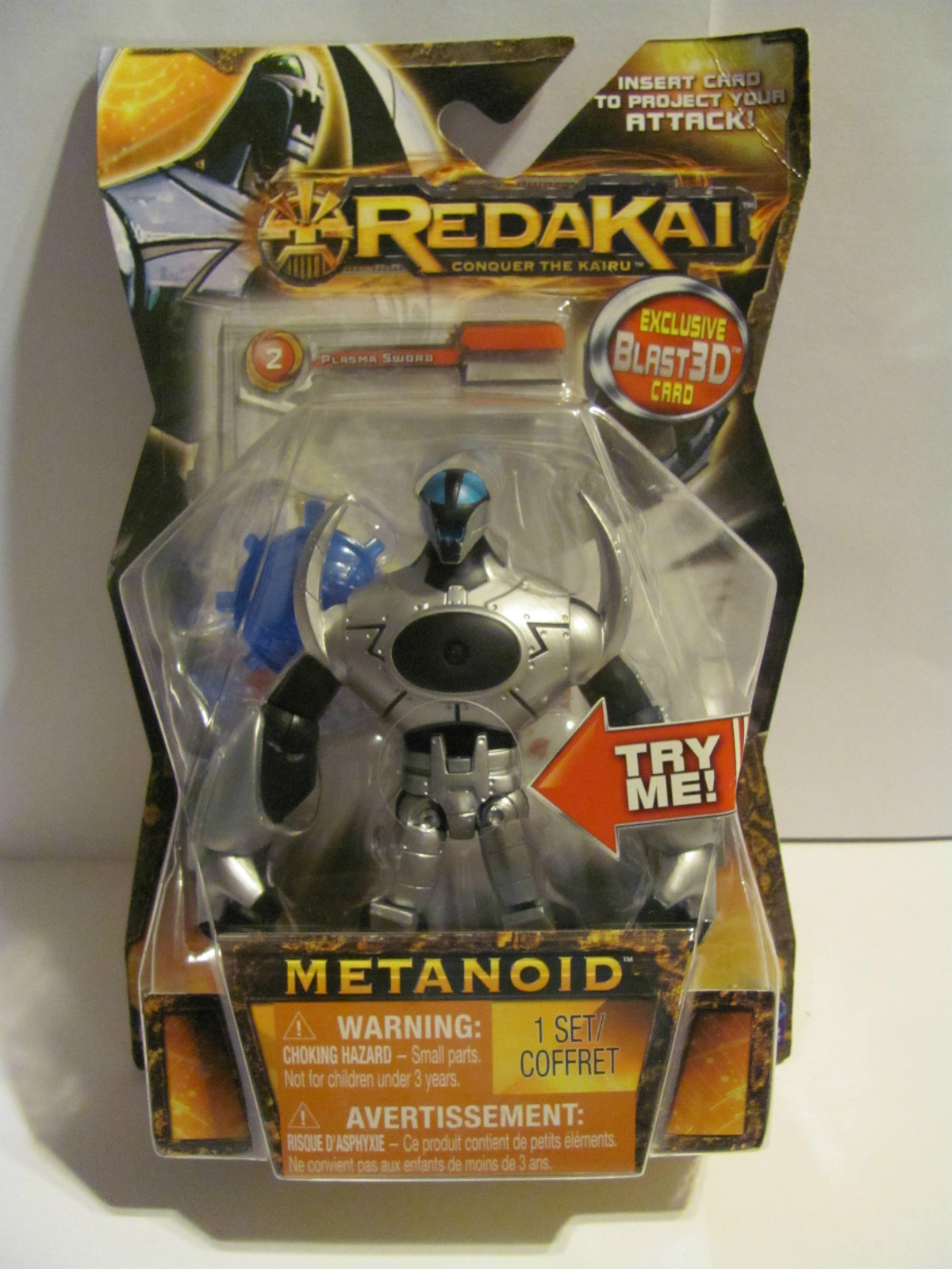 Redakai Conquer the Kairu  Blast 3D Card    Metanoid   Ages 6+  New in Box