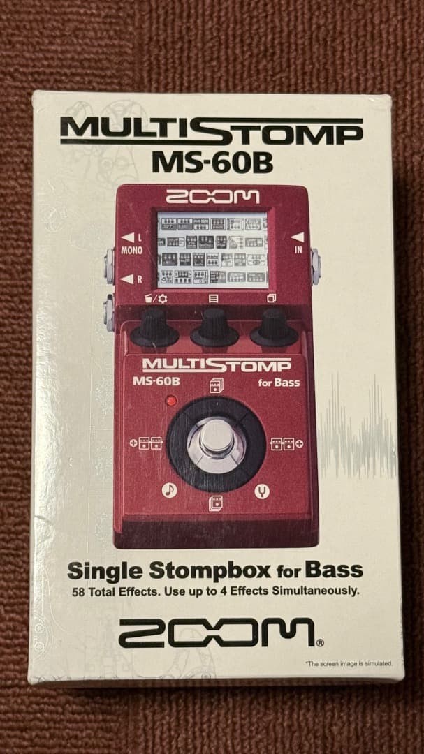 Zoom MS-60B MultiStomp Bass Effects Pedal Multi-Effect Used