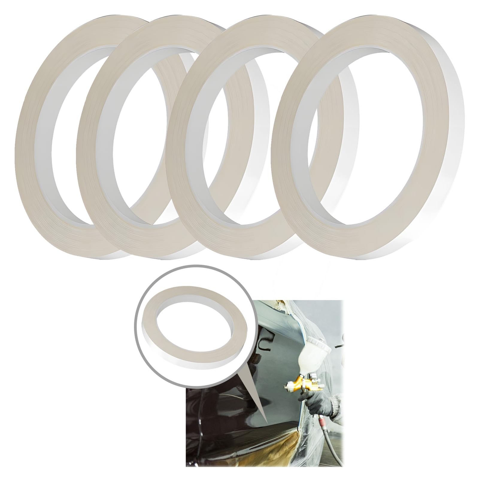 4 Pcs Window Tint Tools Kit, Cutting Guide Line Tape for DIY Car Auto.