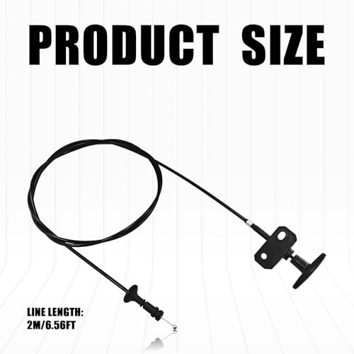 Hood Release Cable with Pull Handle, Replacement for No.14039963 for Black