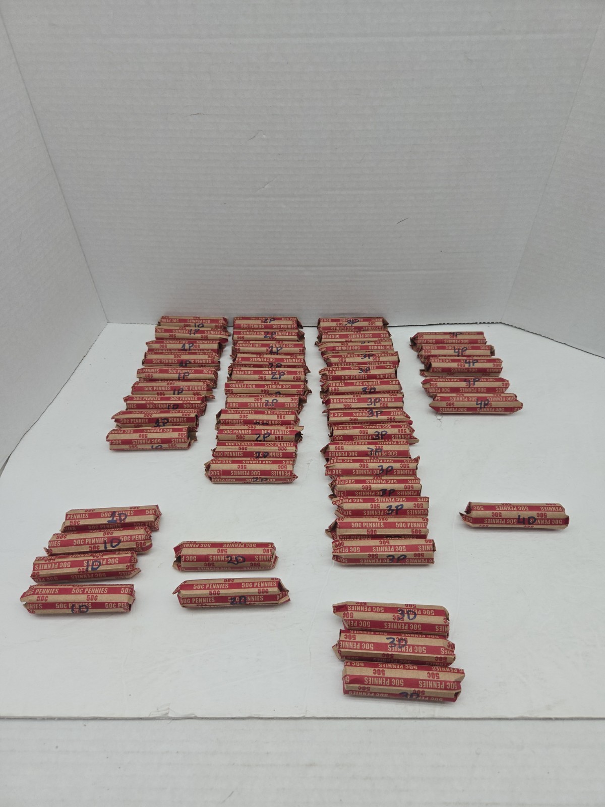 2009 Lincoln Cent 50 Roll  Box of Cirulated Coins Presidency P & D Sorted