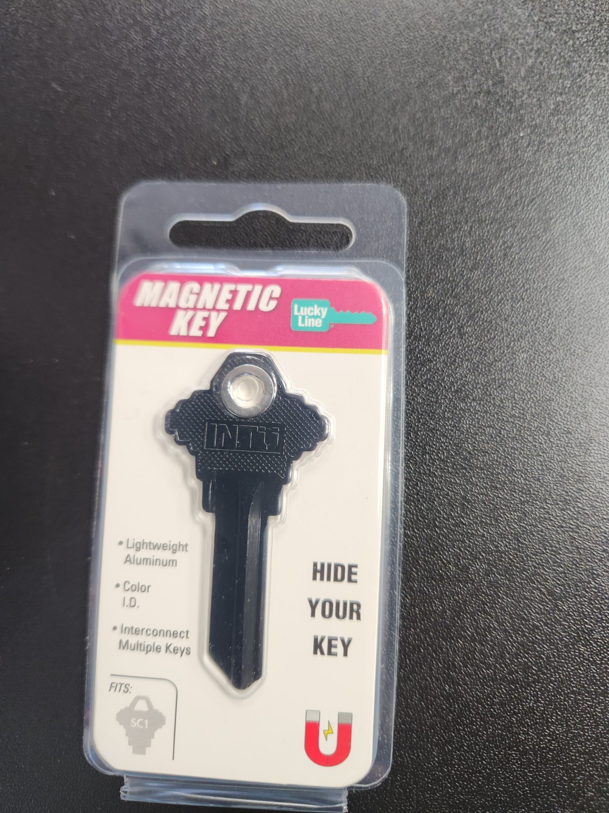 MAGNETIC BLACK LIGHTWEIGHT SCHLAGE SC1 KEYBLANK - READ DETAILS BELOW
