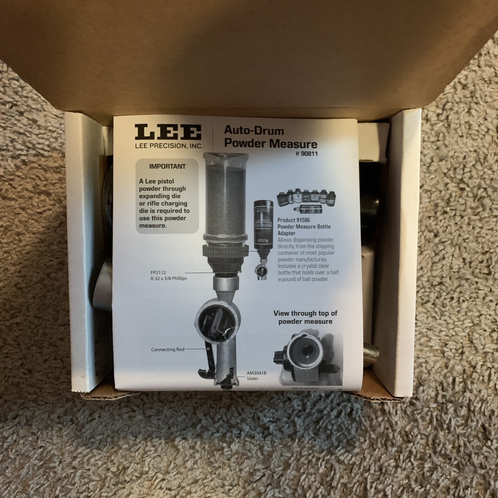 Lee Precision 90811 Auto-Drum Powder Measure