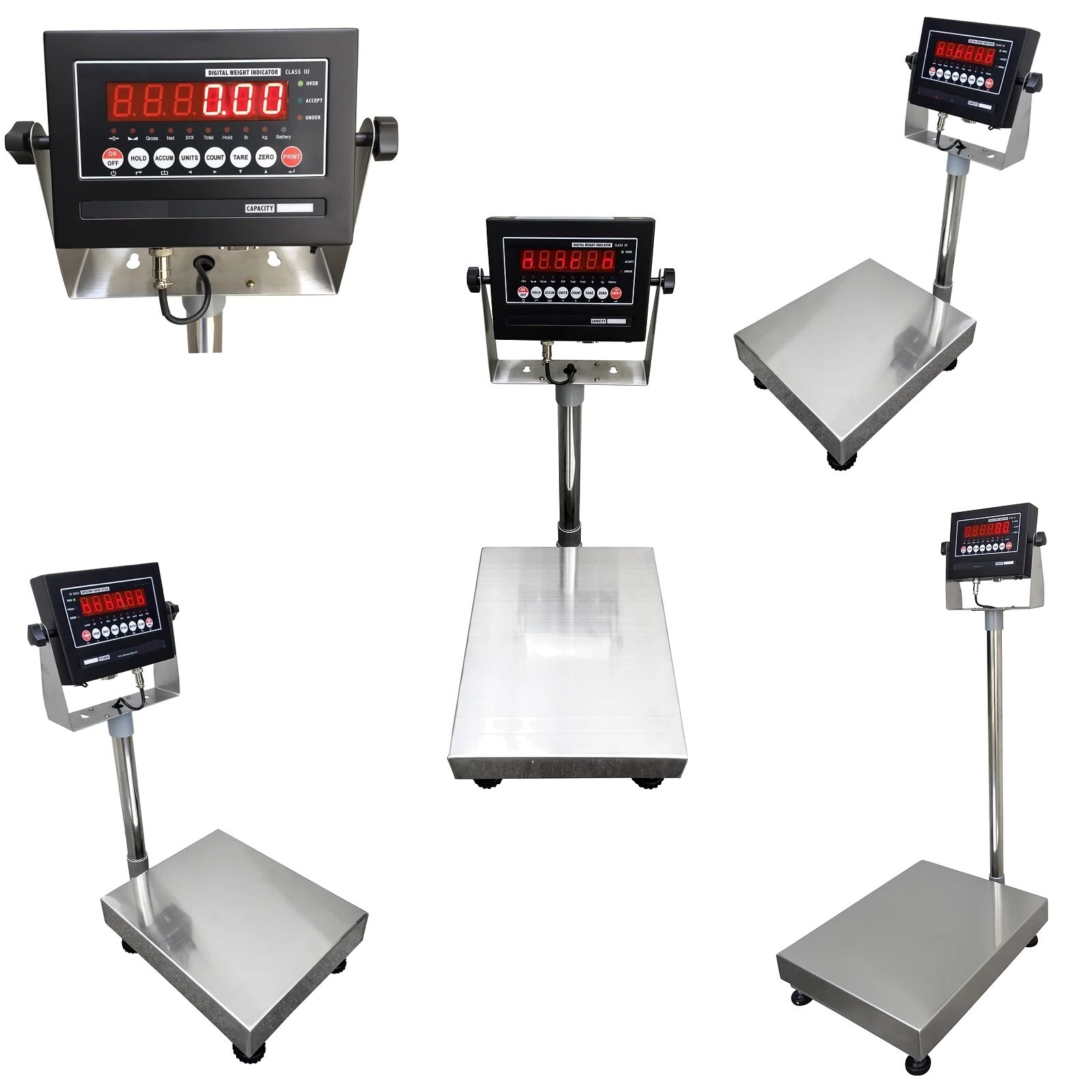 US-BT1824-500 NTEP 18” x 24” Industrial Receiving Bench Scale 500 x 0.1 lb