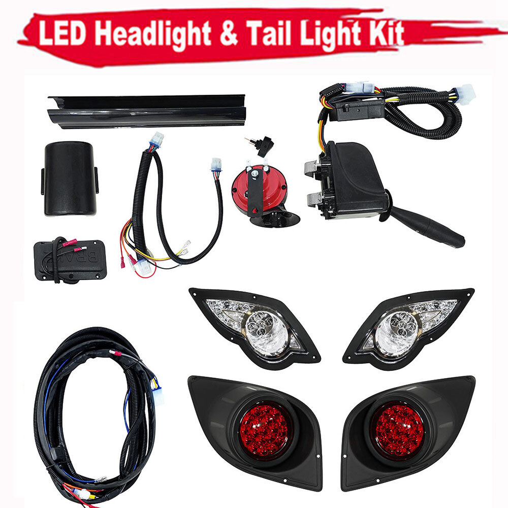 Fit Yamaha Drive G29 Golf Cart 2007-16 DELUXE ALL LED Street Legal LIGHT KIT
