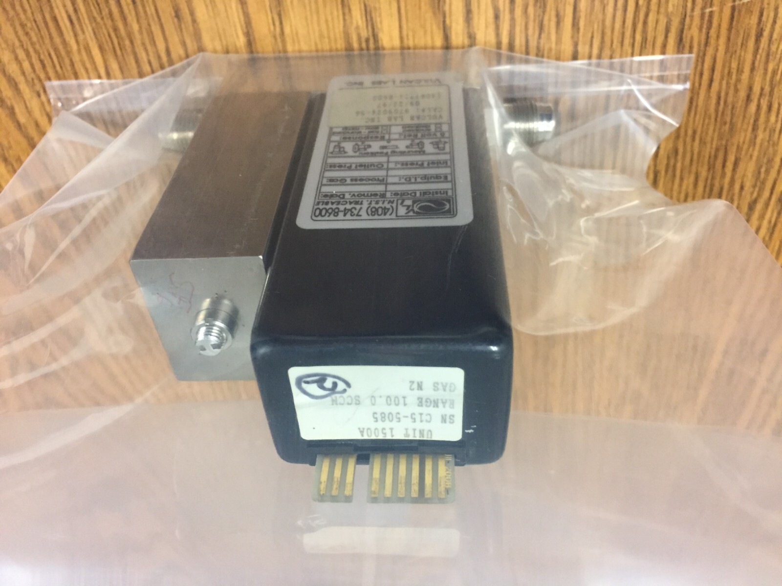 Unit Instruments UFC-1500A, Range 100 SCCM, Gas N2 500 PSI Mass Flow Controller