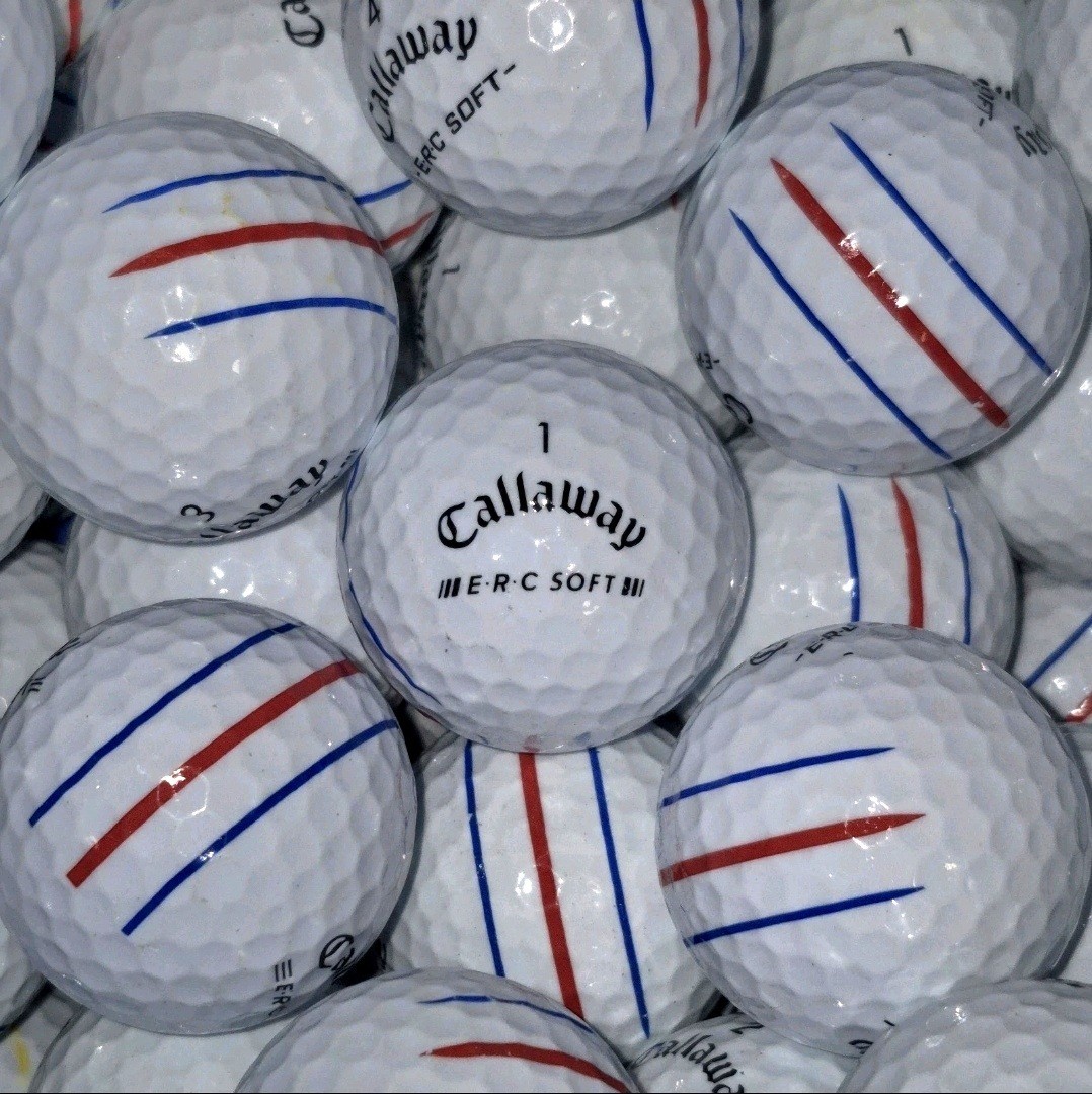 24 Callaway ERC Soft Triple Track Used Golf Balls - 4A/5A Grades AAAA / AAAAA
