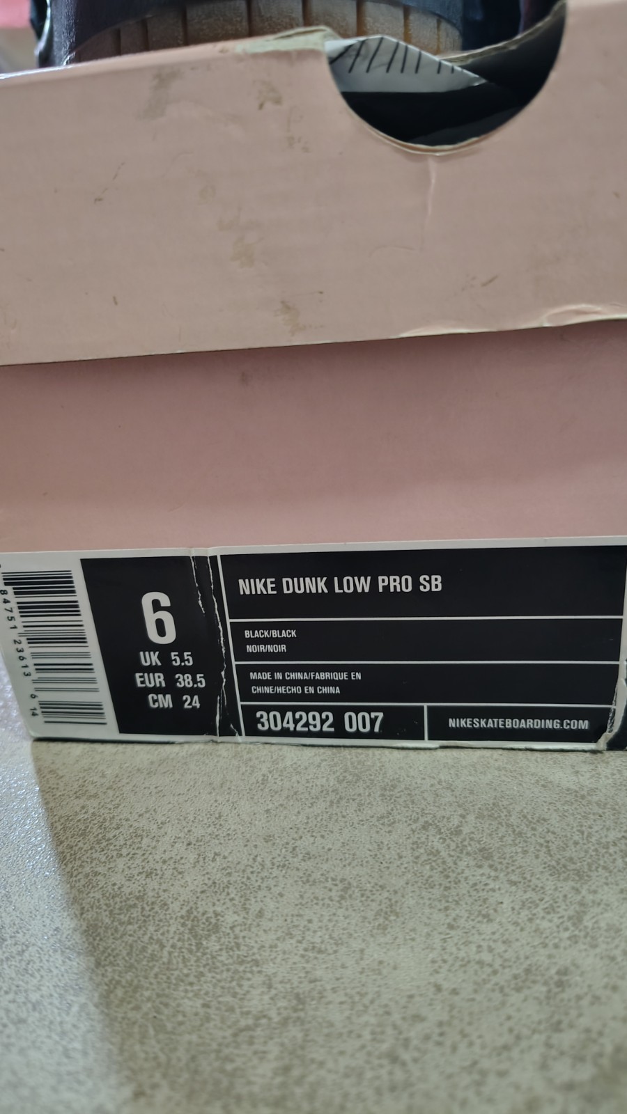 Nike SB Dunk Low Pro Halloween Pack 2005 Size 6 Skateboarding Shoes