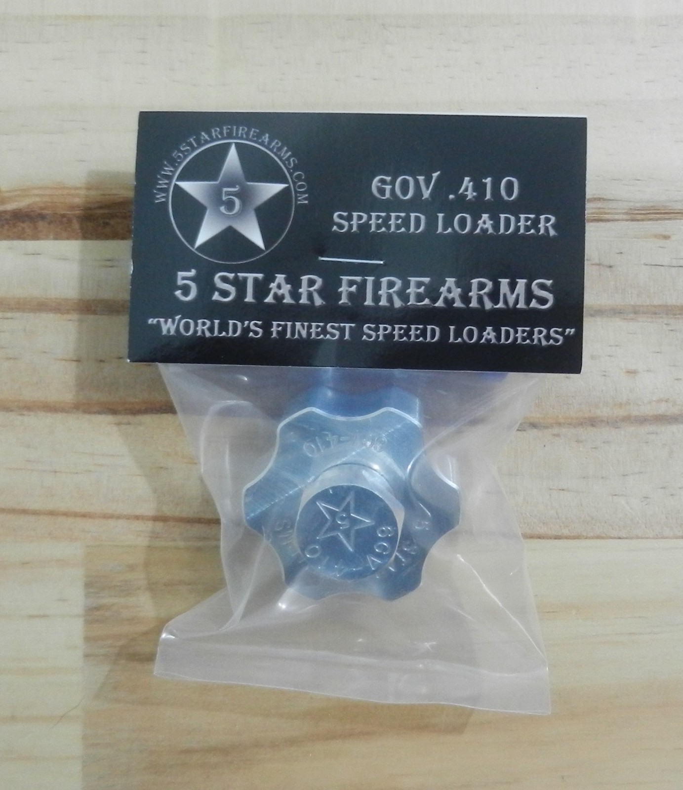 Aluminum Speedloader;  Fits Smith & Wesson Governor;  Holds 6 Rnds 410;  6GV-410