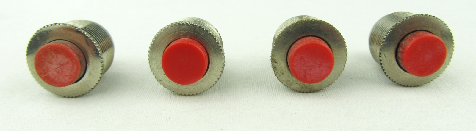 Switchcraft 903 Push Button Switch Red, Set of 4 - Used, Free Ship