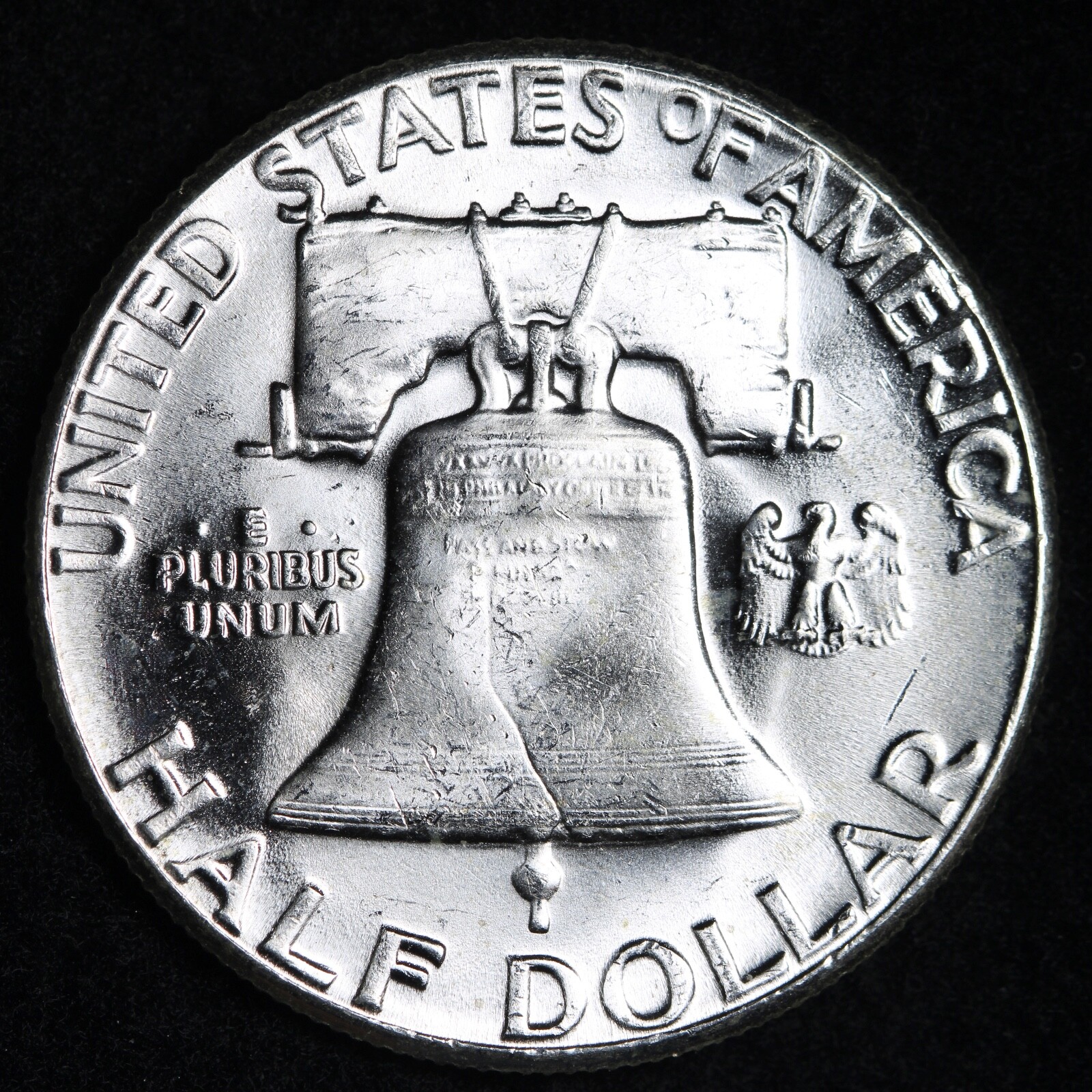 GEM BU UNCIRCULATED UNC MS 1958 SILVER FRANKLIN HALF DOLLAR BRILLIANT LUSTER