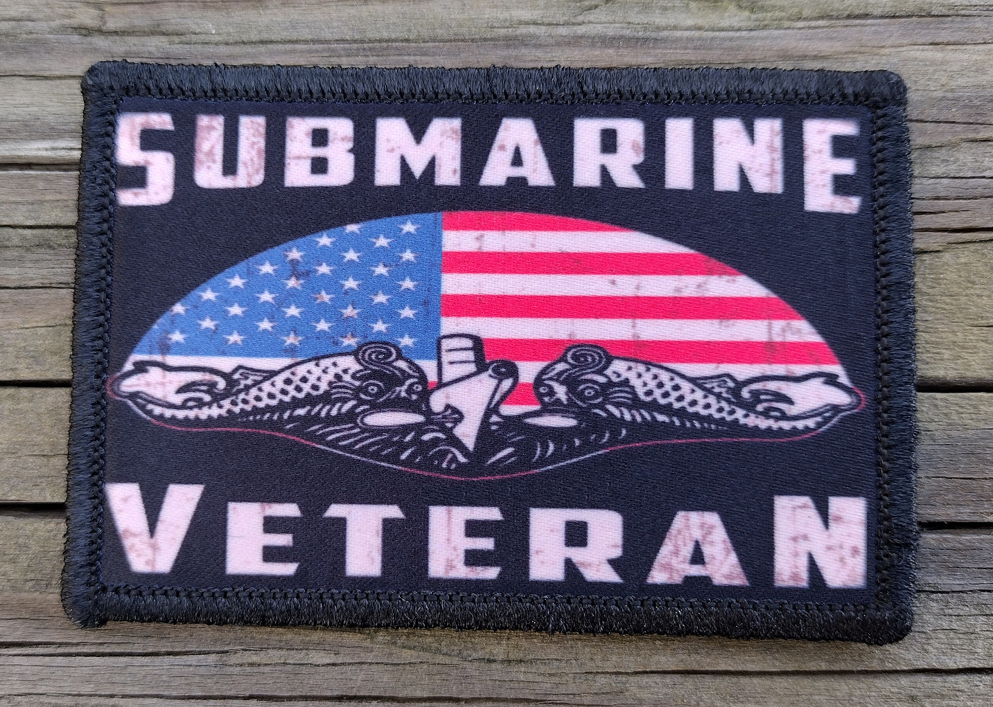 Submarine Veteran Morale Patch Hook and Loop Sailor Vet Tactical 2A Gear