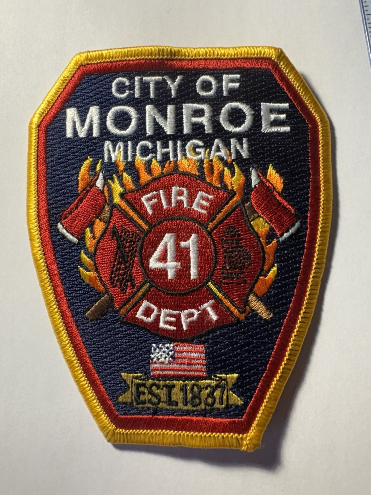 Monroe Michigan Fire Department Patch
