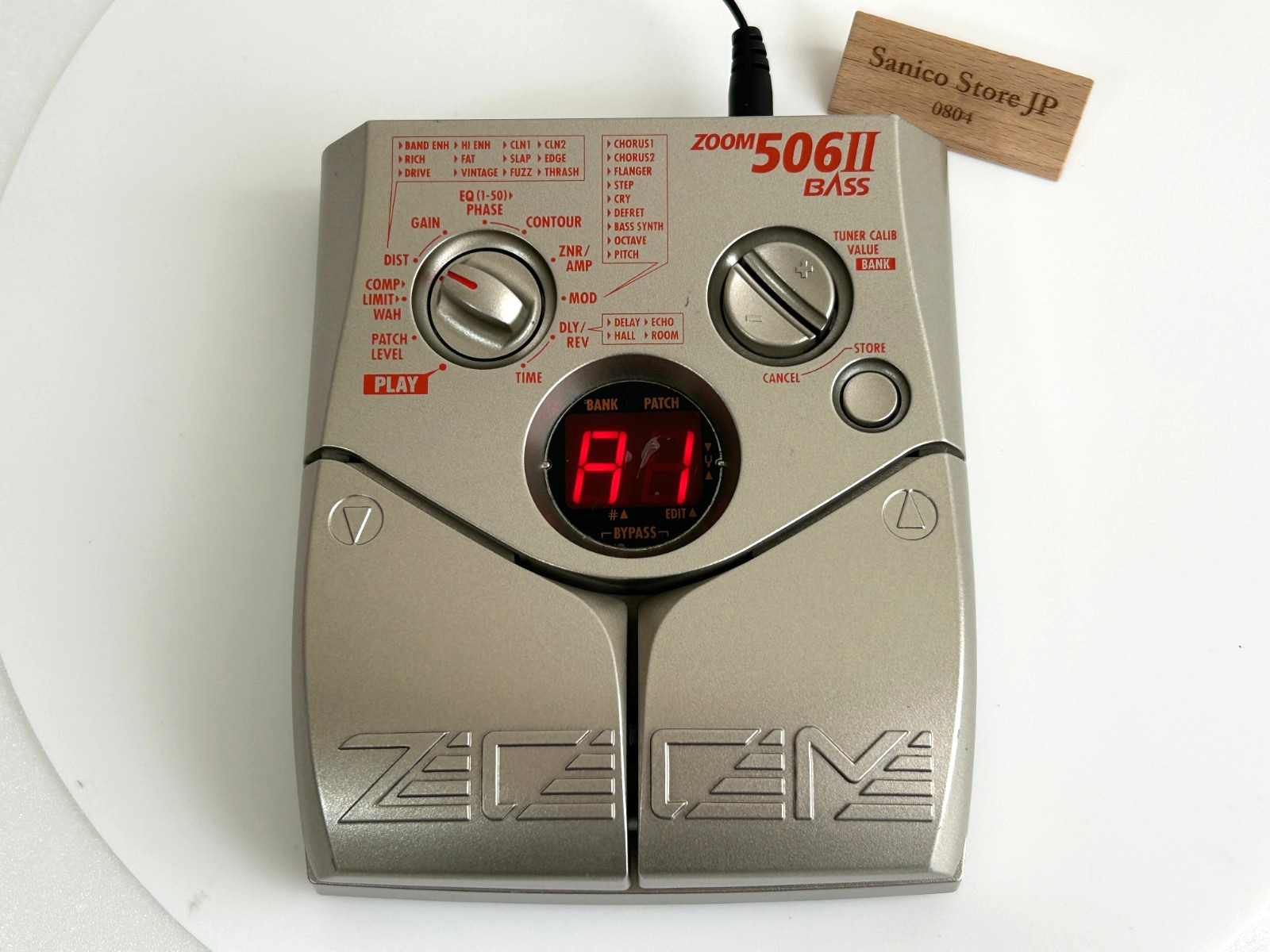 Zoom 506II Bass Multi-Effects Pedal Compact Multi-Effector Tested Made in Japan