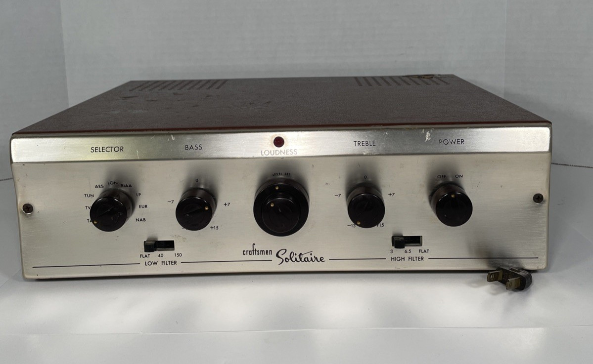 Vintage Radio Craftsmen Solitaire C250 Integrated Tube Audio Amplifier. Rare!