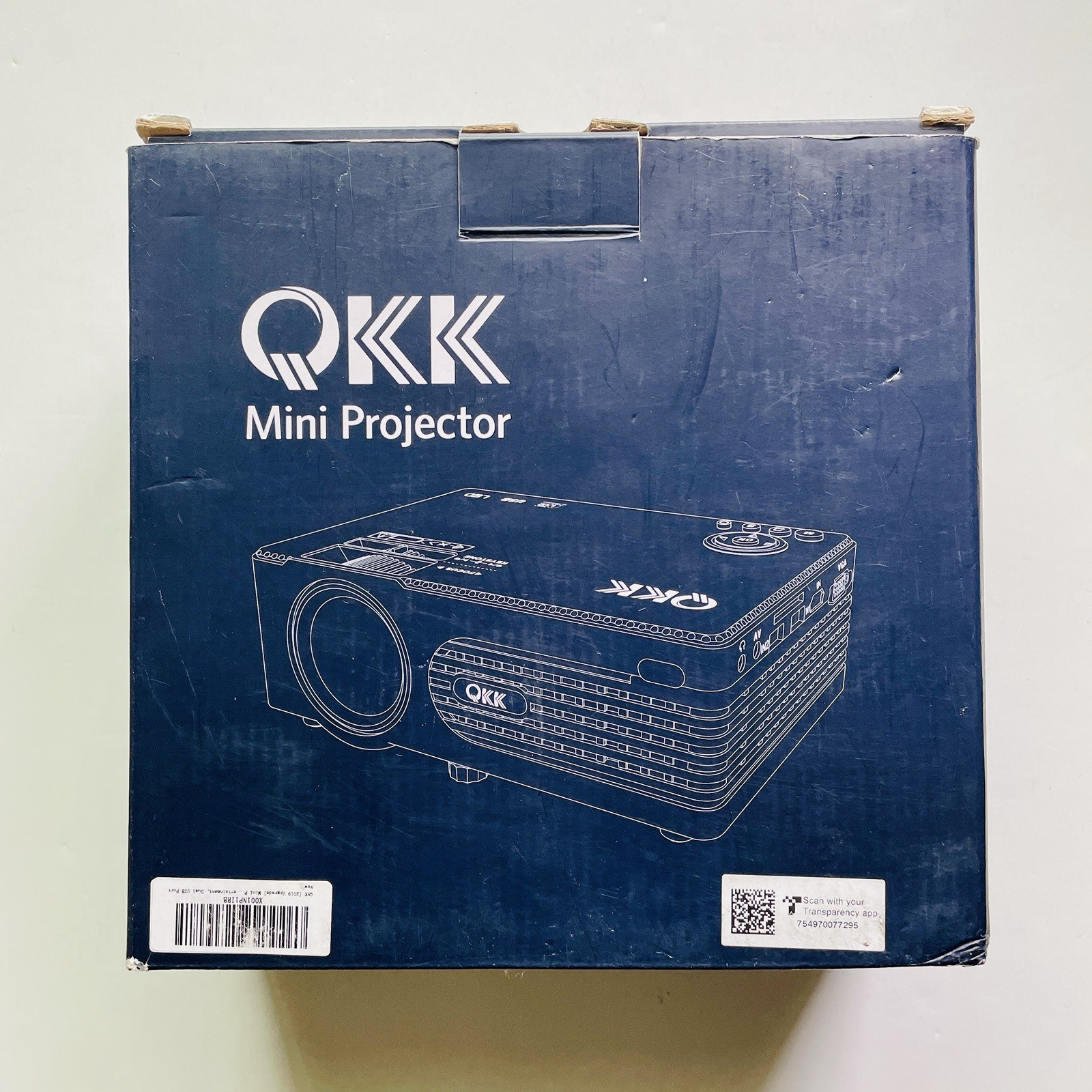QKK QK01 Mini Projector Home Theater 1080P Dual USB HDMI Cleaned & Tested