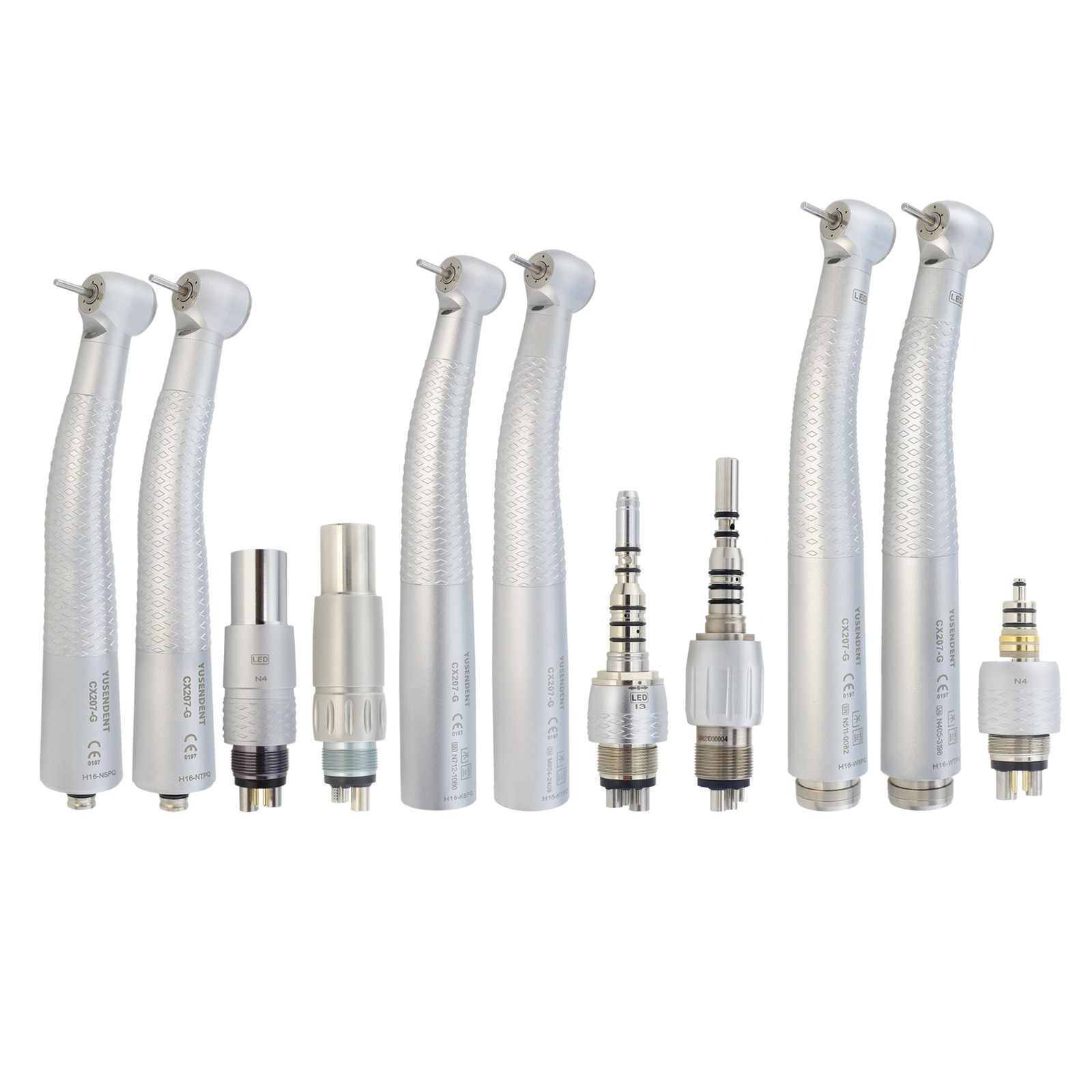 COXO Dental Handpiece High Speed Fiber Optic LED CX207-G KaVo NSK LED Coupling