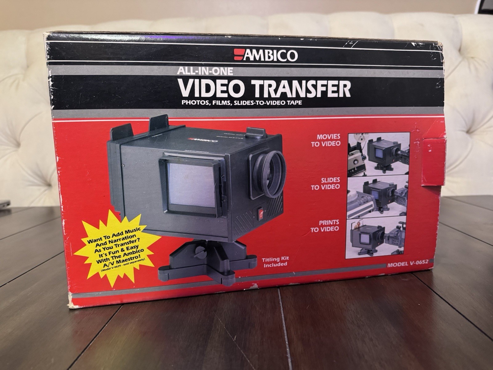 AMBICO All-in-One Video Transfer Photos Films Slides to Video Mod V-0652 - New