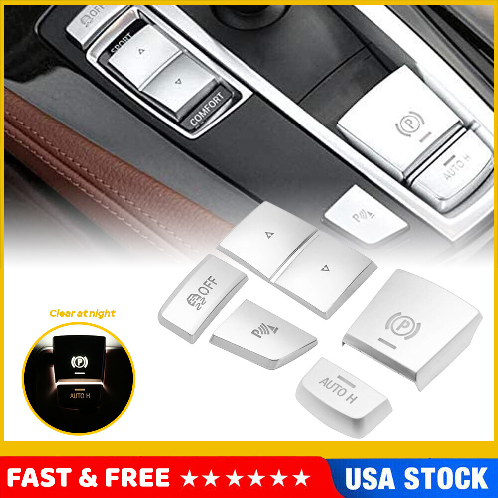Car Gear Shift Knob Switch Button Cover Trim For BMW 5 6 7 F10 F07 X3 X4 F25 F26