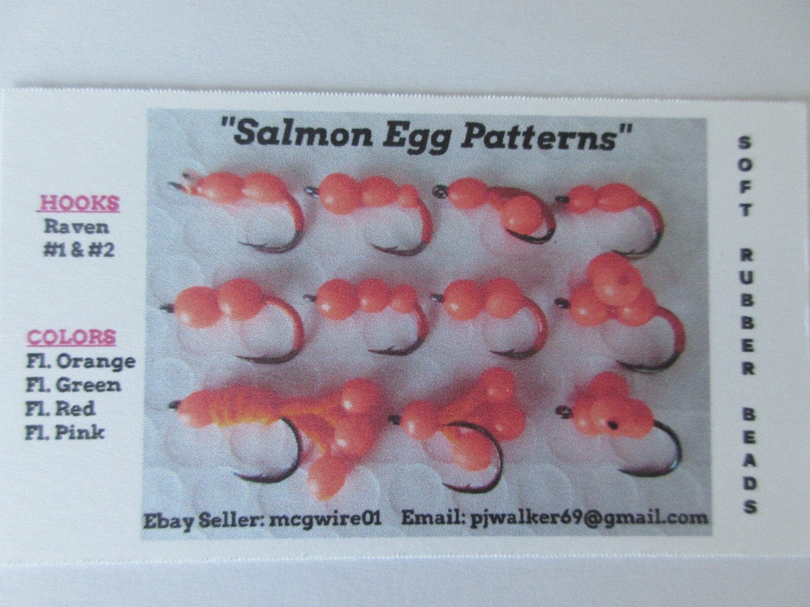 Steelhead/Trout/Salmon Egg Cluster 6mm Beads - "Pick Item, Hook Size & Quantity"