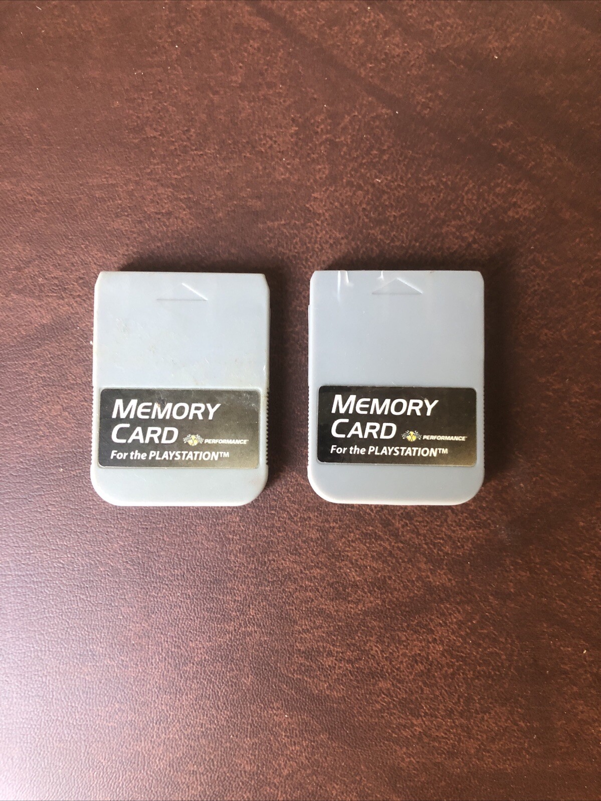 Lot Of 2 Sony PlayStation 1  PS1 PSX Memory Cards