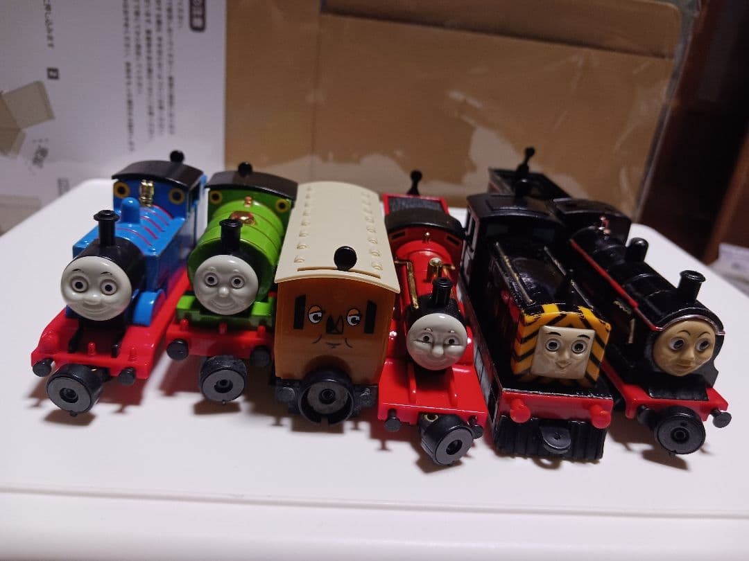 Bandai Thomas Engine Collection Series 6 Car Set Toy Train Used Vintage Age 15+