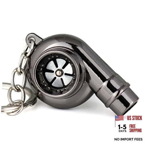 Creative Spinning New Chrome Polished Gunmetal Small Whistle Gunmetal Black