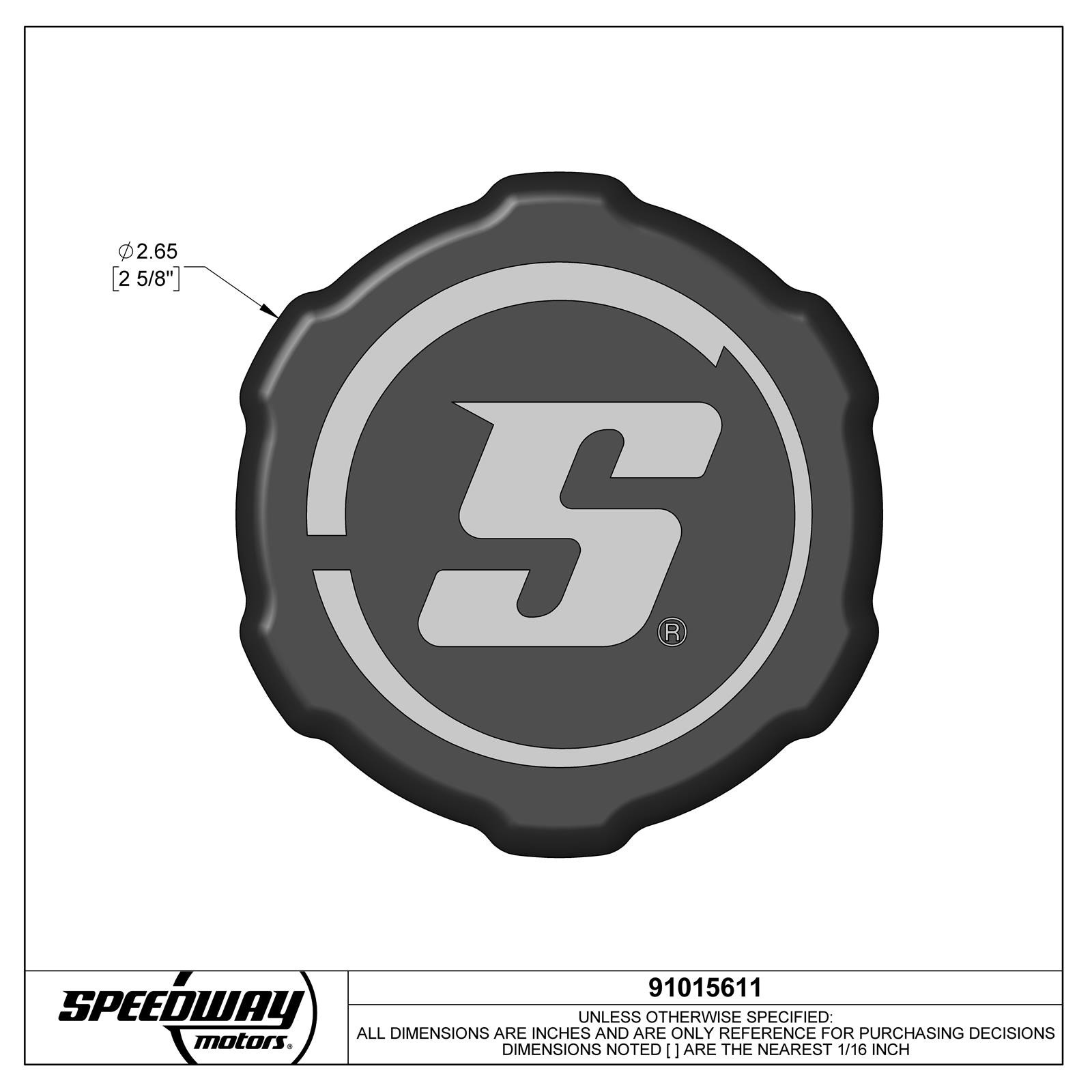 WindChill® Billet Aluminum Radiator Cap, 15 PSI, Black