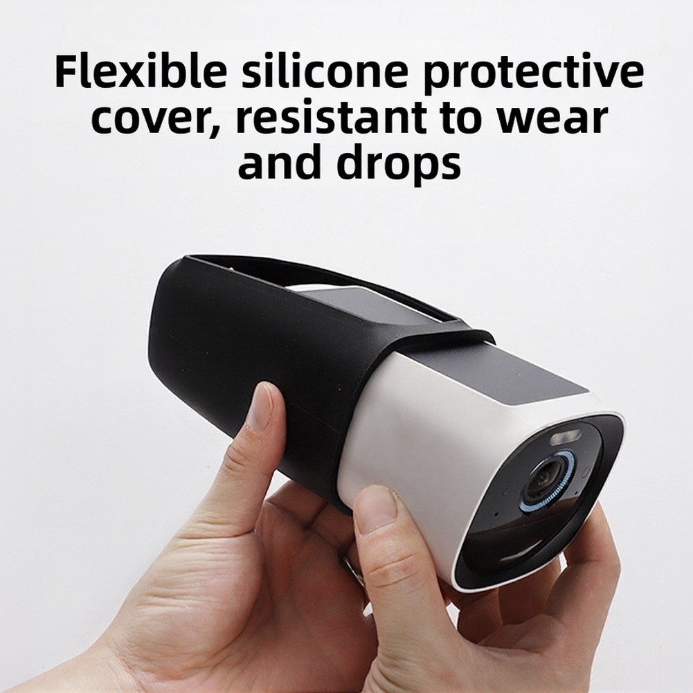 Silicone Enclosure for EufyCam 3 Featuring Solar Panel Cutout and Cable Routing