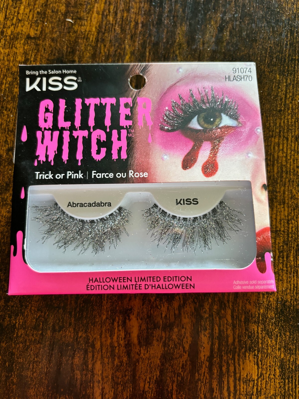 Kiss Trick or Pink Lashes Halloween Limited Edition Glitter Witch Abracadabra