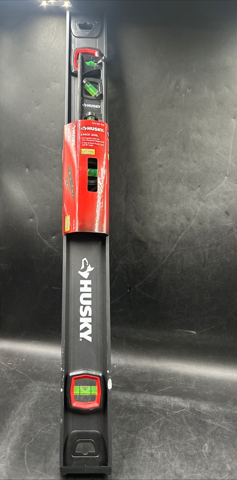NEW - Husky Husky 2pk 9in. Torpedo and 24in. Aluminum Level (FREE SHIPPING)