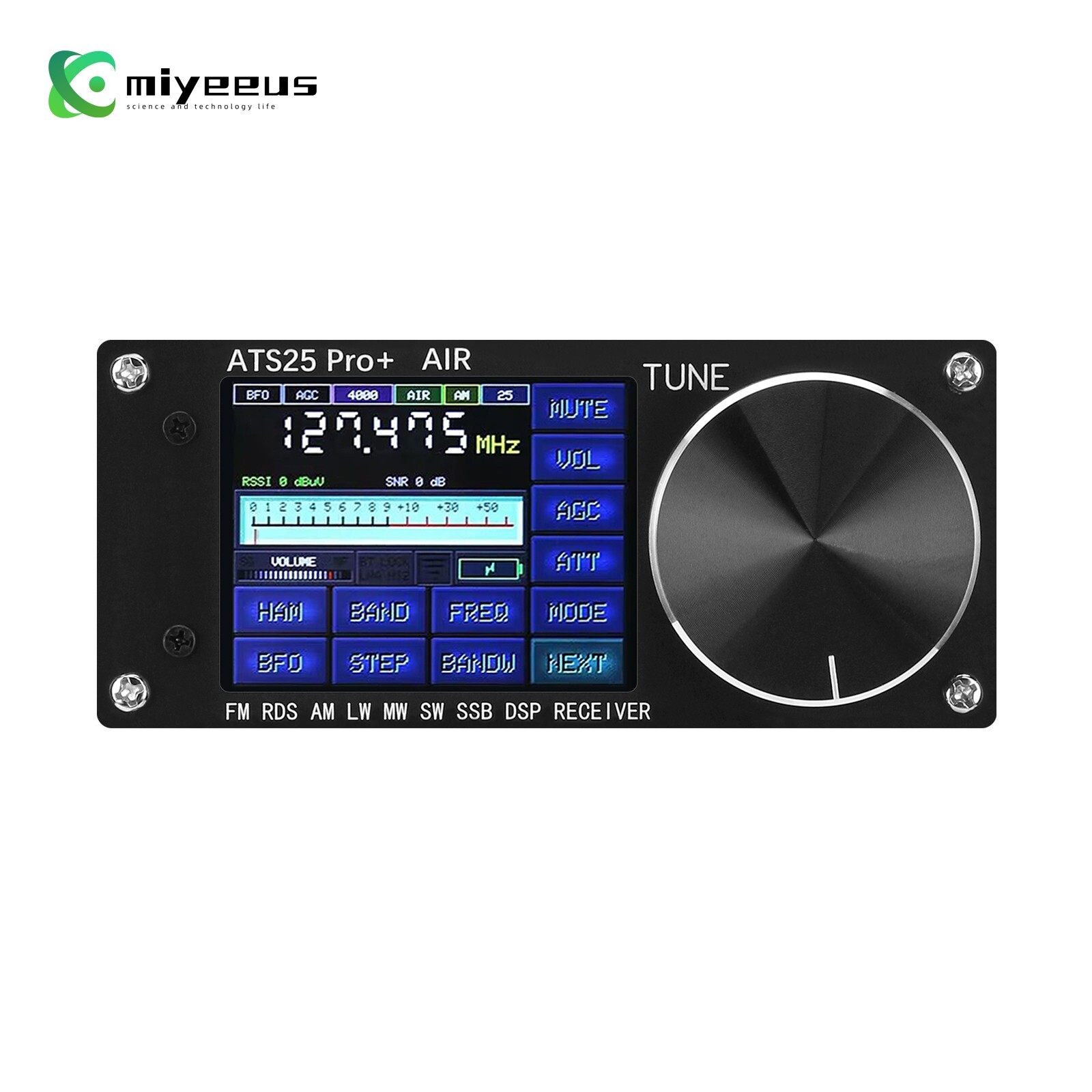 HAMGEEK ATS25 Pro+ FM SW SSB MW LW AIR SDR Receiver Aviation Band Receiver *USA