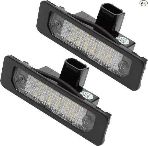 2 PCS LED License Plate Lights, 6000K Bright White Tag Lamp Assembly Replacement