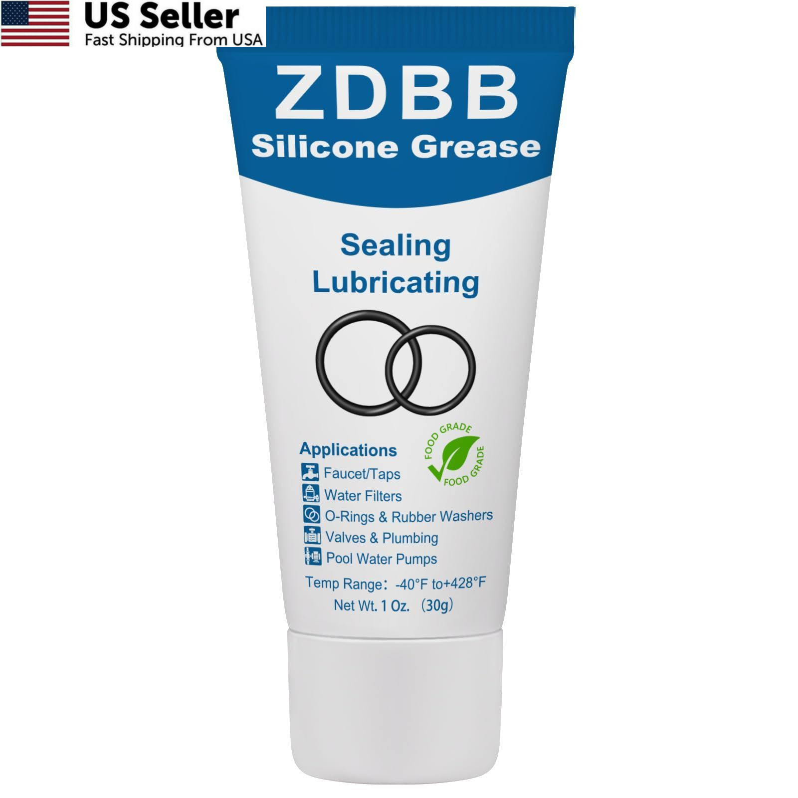 ZDBB Faucet O-Rings Grease Silicone Lubricant Pool 1-Pack, for O Rings