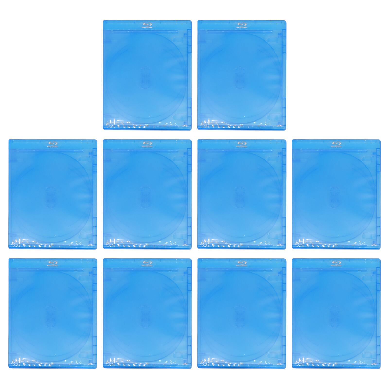 10 LOT Standard 3-Discs Replacement CD Case Box For Blu-Ray Disc Blu Ray DVD