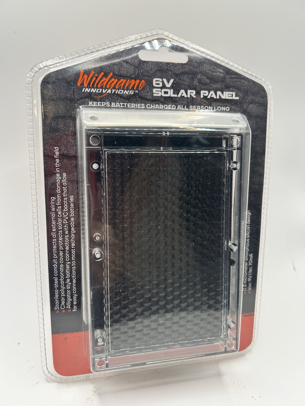 Wildgame INNOVATIONS 6V SOLAR PANEL 6 VOLT BATTERY CHARGER