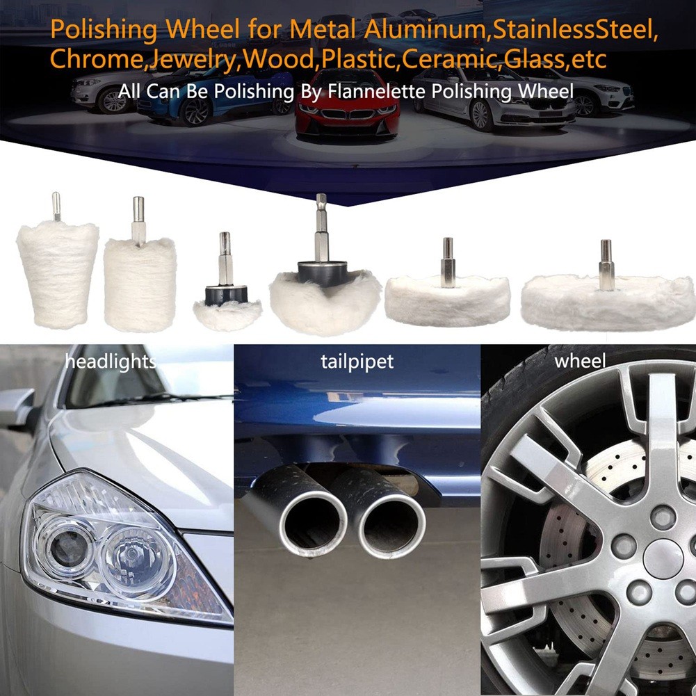 Polishing Wheel Kits for Drill Buffing Pad for Metal Aluminum Stainless Etc P9V8