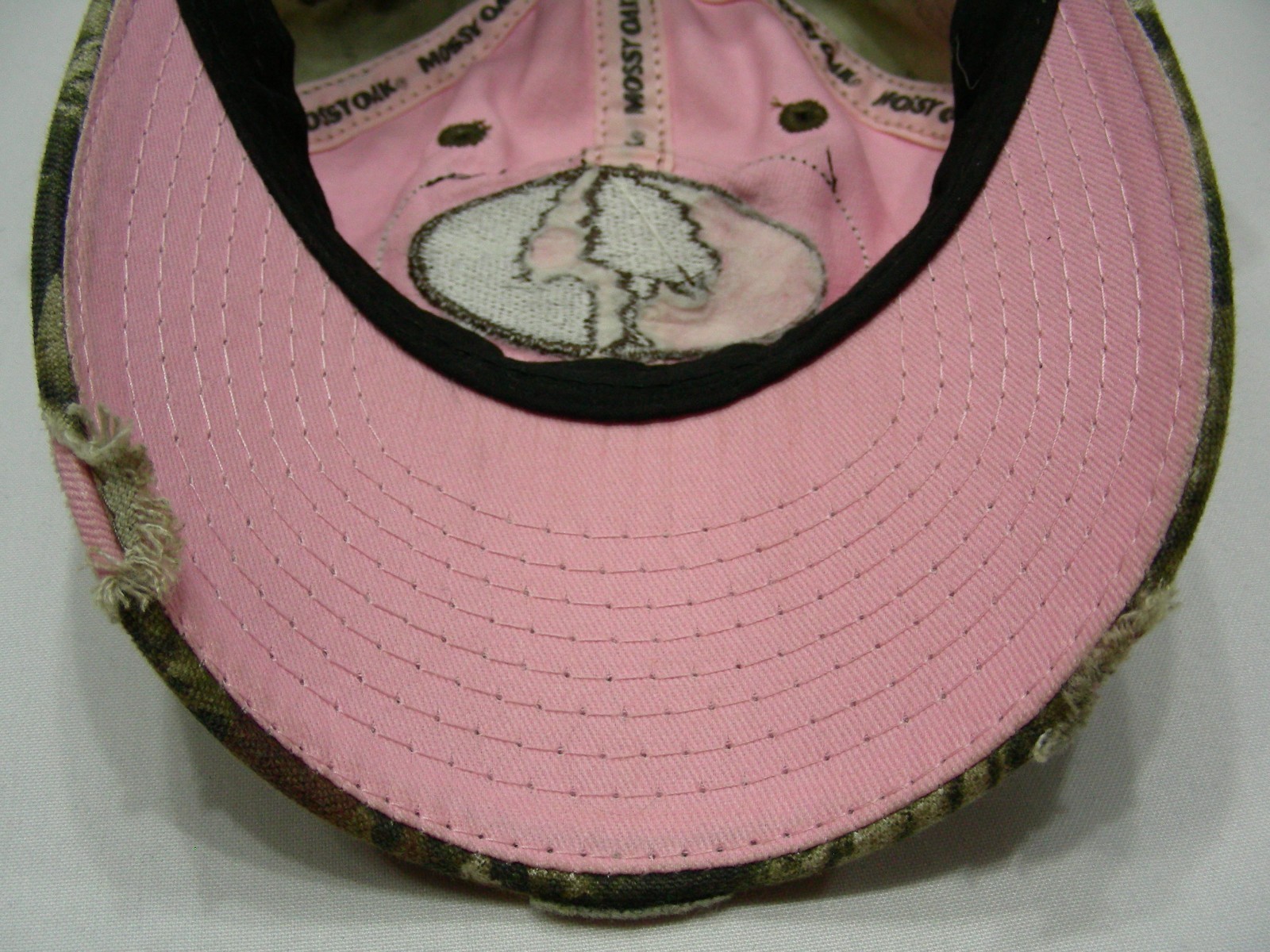 MOSSY OAK - PINK & CAMO - ONE SIZE ADJUSTABLE STRAPBACK BALL CAP HAT!