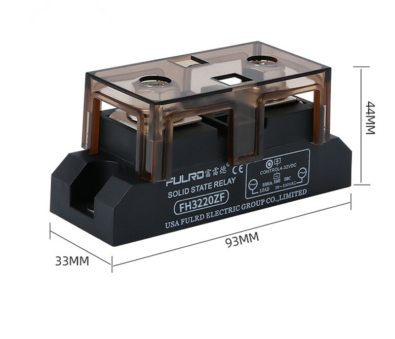 FH3220ZF 220A Industrial Grade Solid State Relay H3220Z DC Control AC