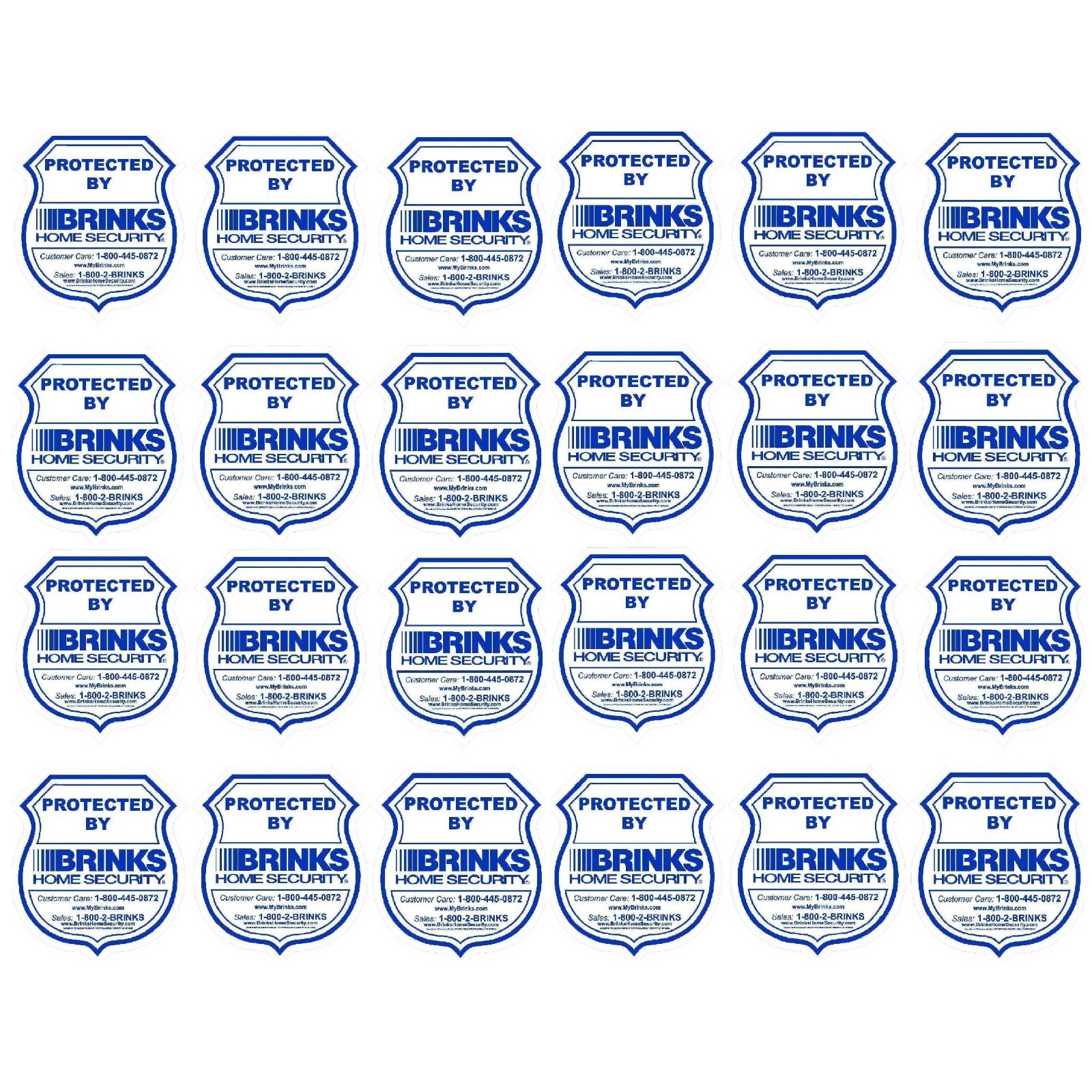 Security Alarm System Warning Window Sticker Sign Decals Waterproof For Home