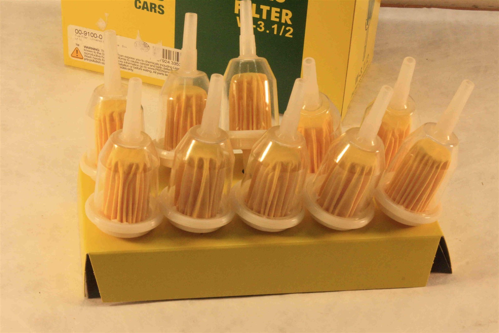 Fuel Filters(10) W3-1/2   for many Carburetted Engines   5mm & 7mm Fittings