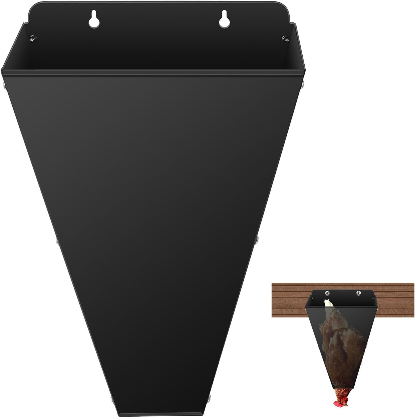 Large Size Chicken Cone, Heavy-Duty Steel Poultry Restraining Cones for Chicken,