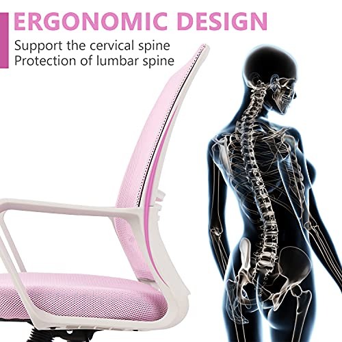 ZUNMOS OFFICE CHAIR ERGONOMIC OFFICE CHAIR LUMBAR SUPPORT HOME OFFICE DESK CHAIR