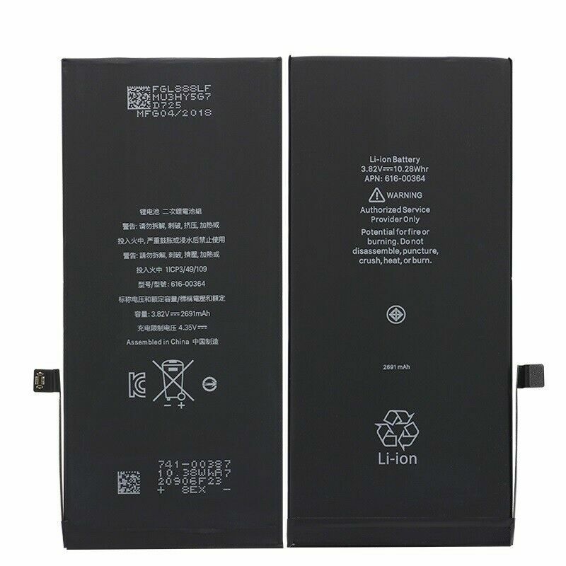 New Replacement Battery For Apple iPhone 8 Plus 2691mAh Internal Li-ion Tools