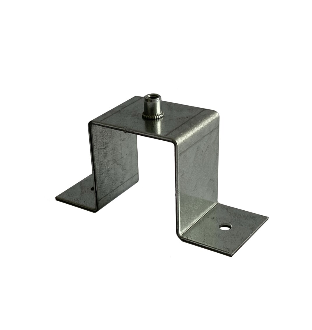 Clamp clamp for square pipe, square 20x20 to 60x60mm
