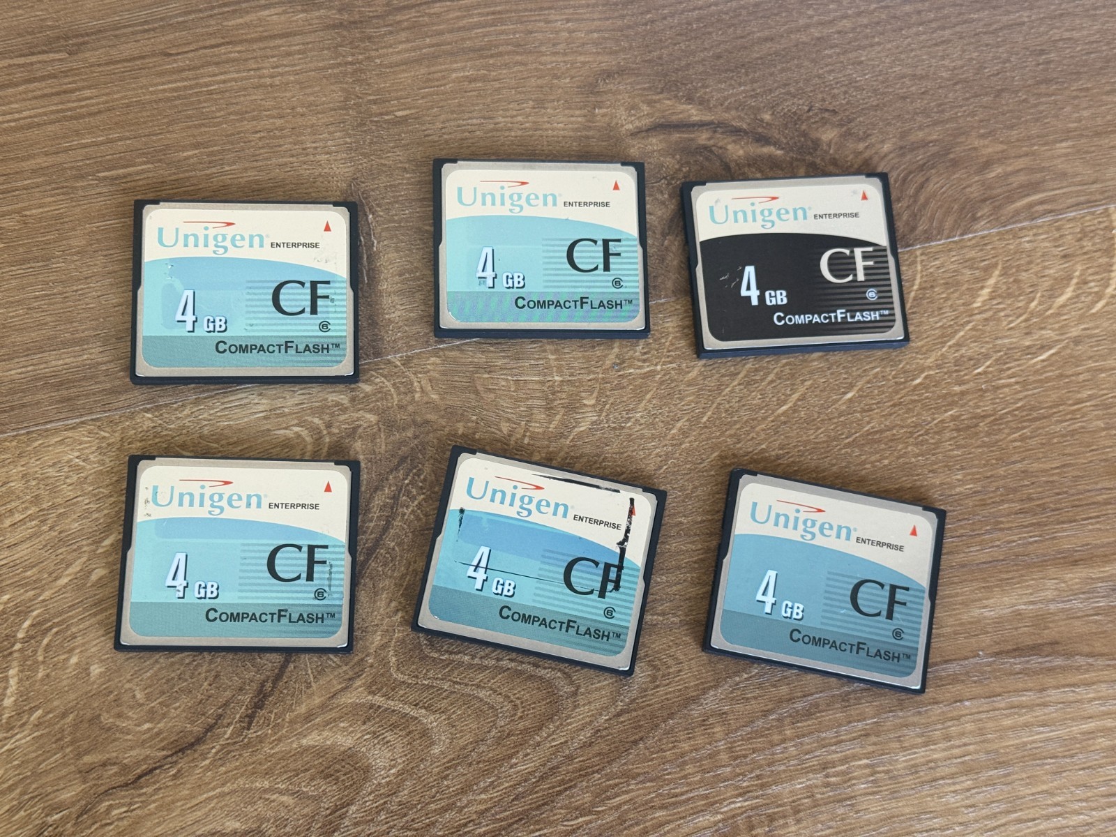 Lot of 6 - 4GB CF Compact Flash Memory Card Tested Works