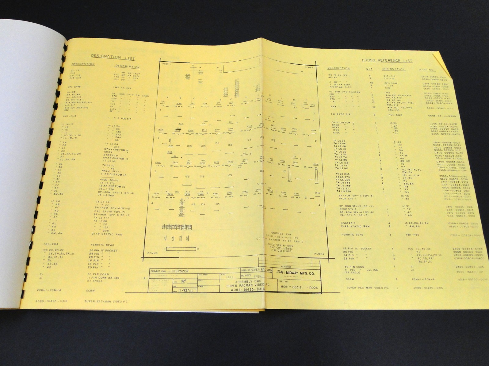 Vintage 1982 Bally: Super Pac-Man Arcade General Instructions