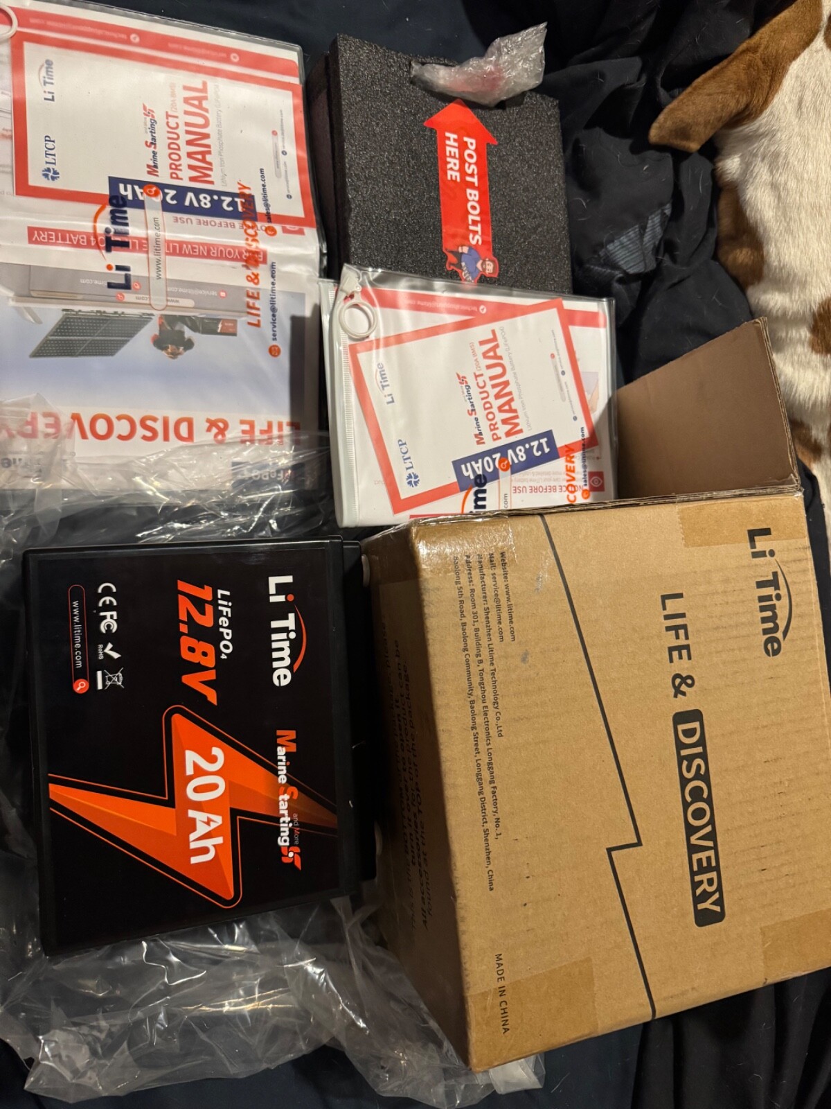 Li time 20Ah LiFeP04 w/ 800 marine cranking amps