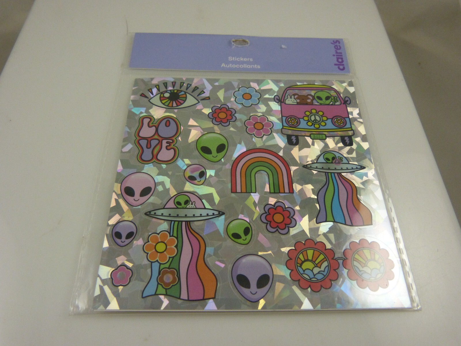 alien flowers love stickers Mello